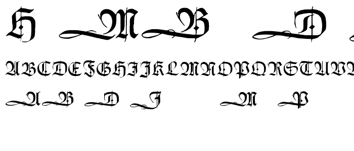 HumboldtFraktur Initialen font